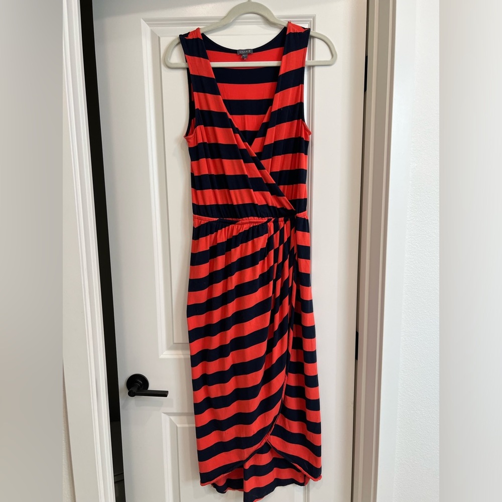 Lilla P striped midi dress